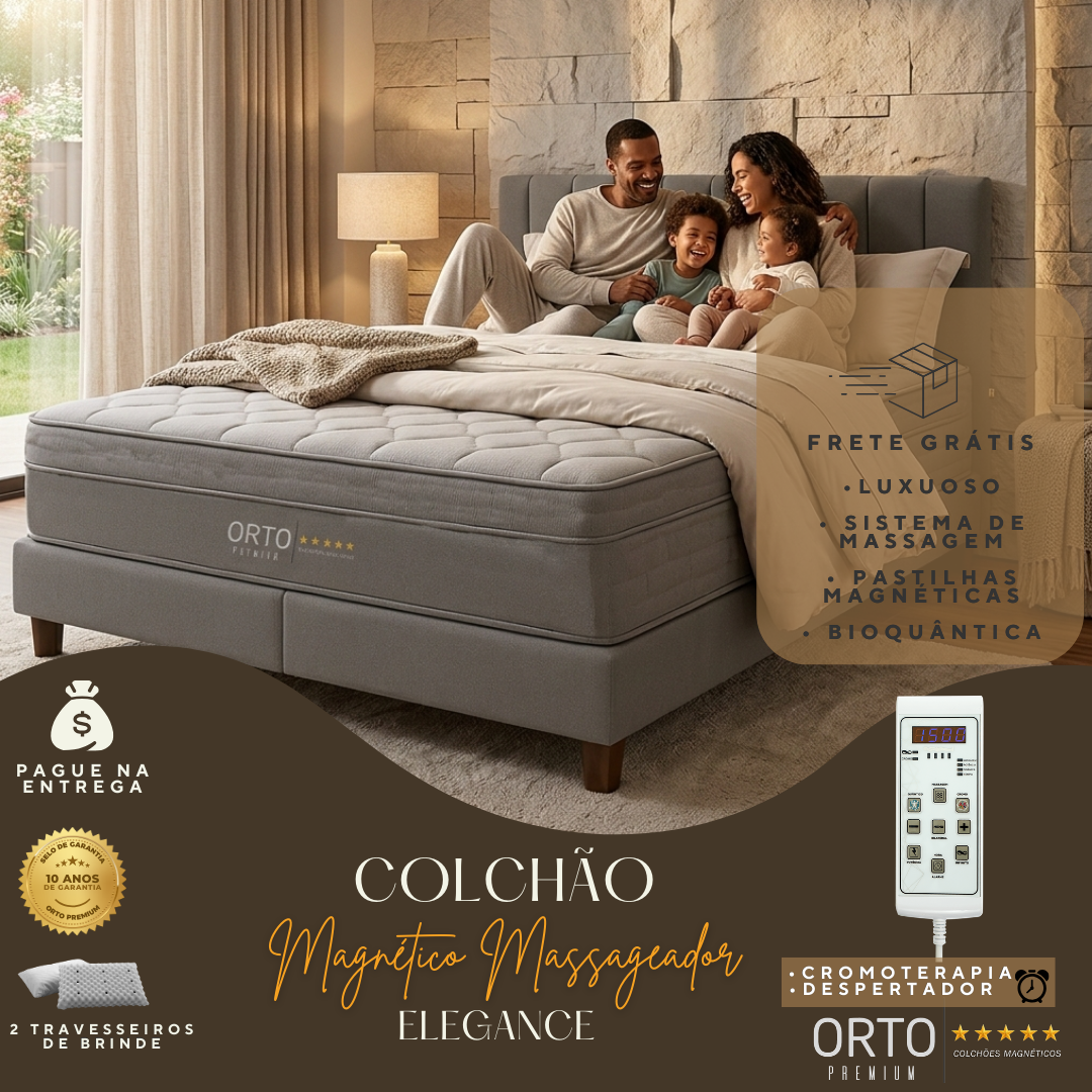 Colchão Magnético Massageador Elegance Orto Premium